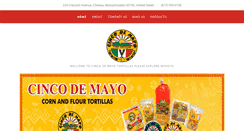 Desktop Screenshot of cincodemayotortillas.com